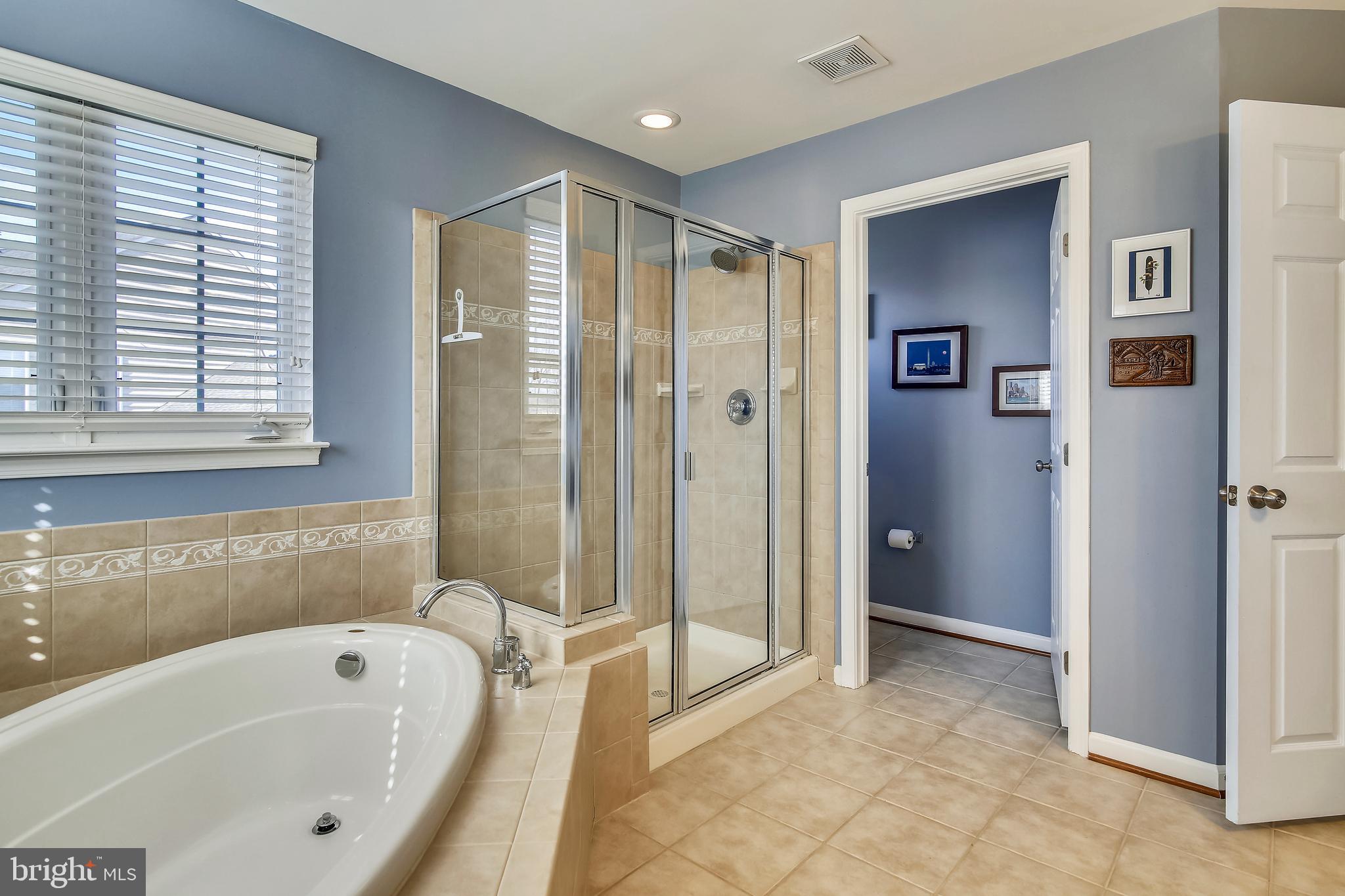 4537 Spring Run Road Warrenton, VA 20187 - Photo 34 of 68 Upgraded tile with border detail, deep soaking tub