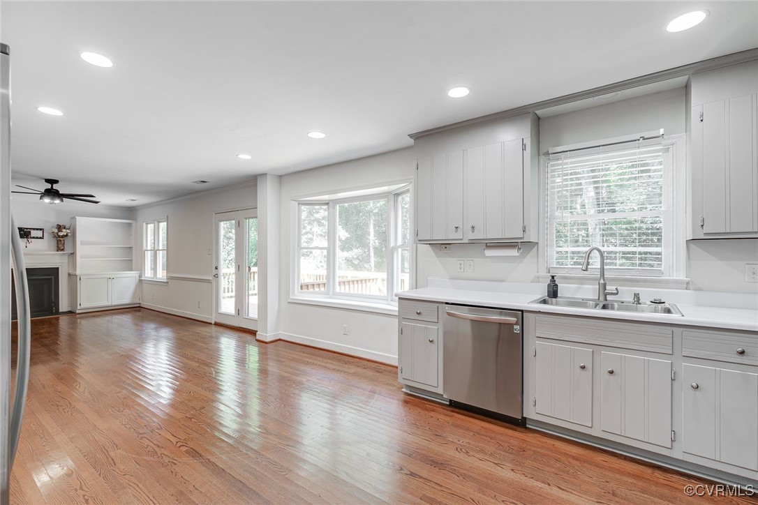 5501 Standing Oak Road Midlothian, VA 23112 - Photo 3 of 27 a large kitchen with a lot of counter space and wooden floor