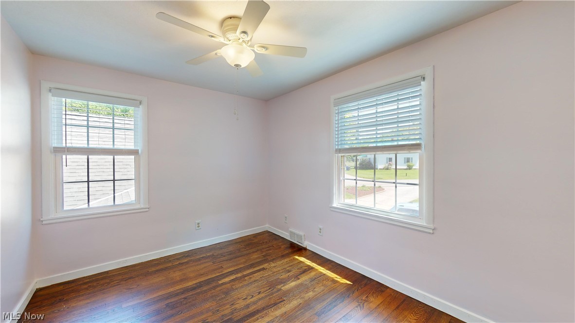 7421 Diagonal Road Kent, OH 44240 - Photo 29 of 48 featuring dark wood-type flooring and ceiling fan