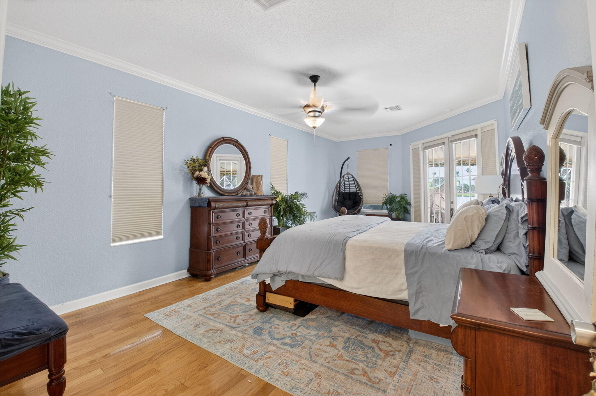 7209 Serrano Terrace Delray Beach, FL 33446 - Photo 20 of 48 a bed room with a bed mirror and a window