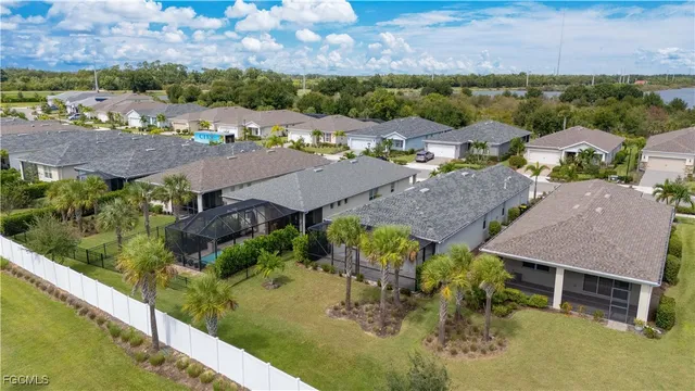 an aerial view of house with outdoor space