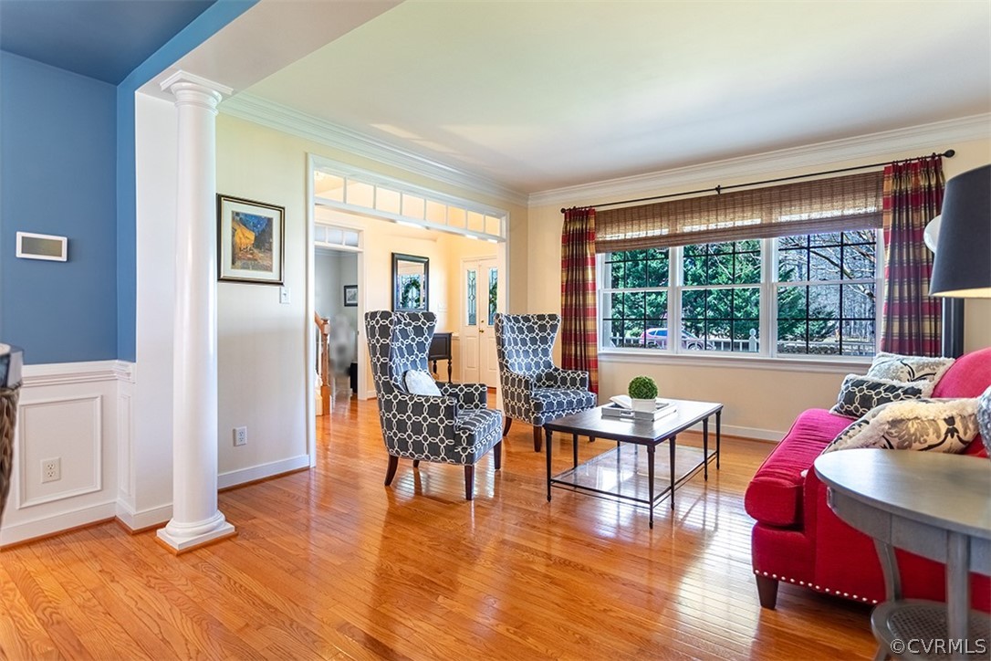 14006 Planters Walk Drive Midlothian, VA 23113 - Photo 10 of 48 a living room with furniture and wooden floor