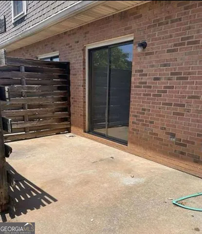 a view of a backyard of a house