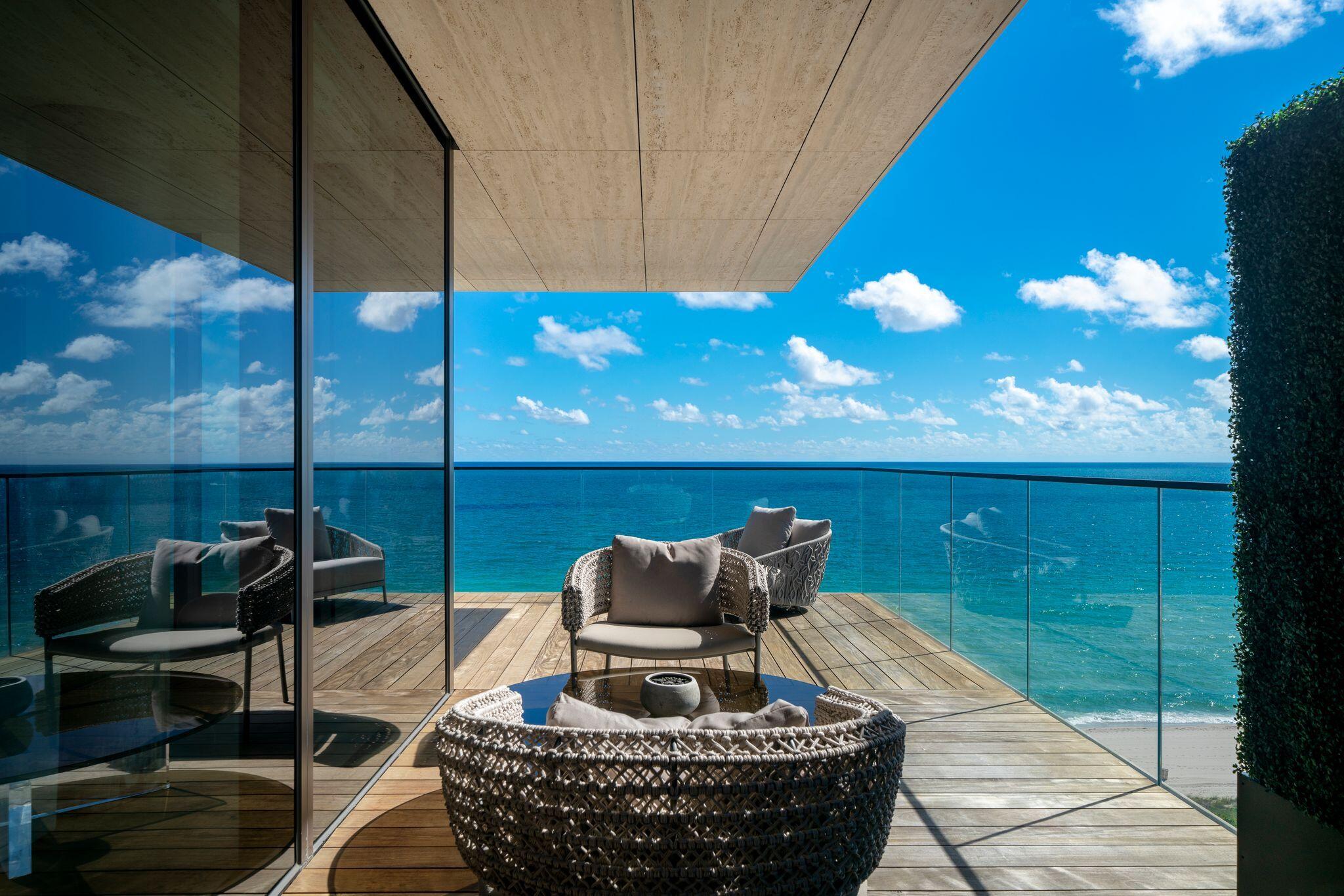 8955 Collins Avenue, Unit LPH Surfside, FL 33154 - Photo 17 of 40 a view of balcony with couch