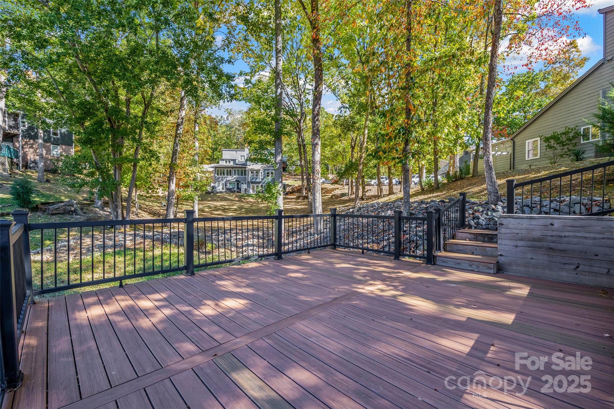 26003 Morningside Drive Fort Mill, SC 29708 - Photo 31 of 37 a view of backyard with deck and wooden floor