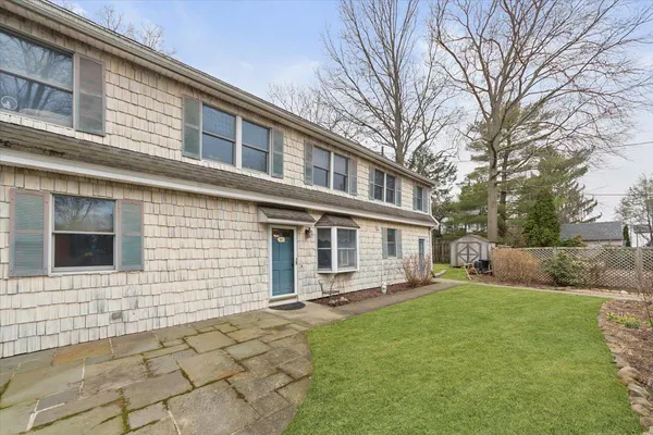 a front view of house with yard