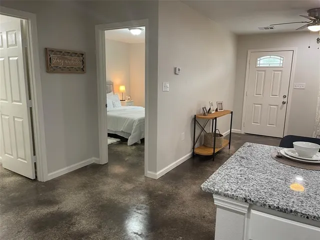 a view of a livingroom with furniture