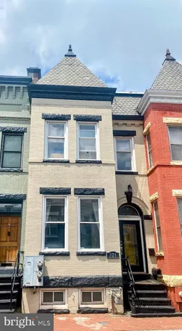 a front view of a house