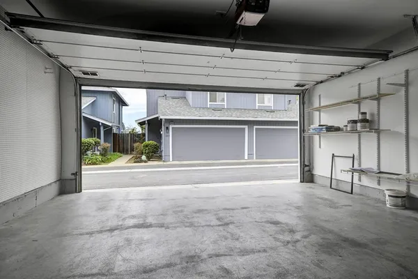 front view of a house with a garage