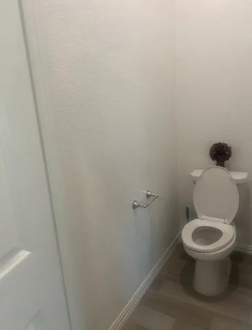 a close up of a toilet