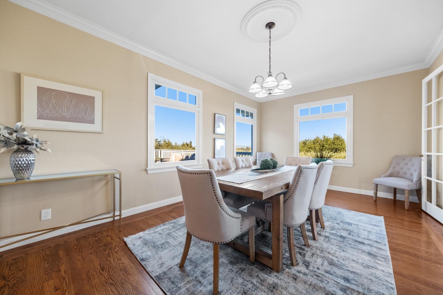 681 Upland Road Redwood City, CA 94062 - Photo 17 of 85 a view of a dining room with furniture window and wooden floor