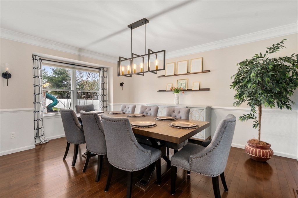 11 Iron Hollow Road Sharon, MA 02067 - Photo 5 of 42 a view of a dining room with furniture window and wooden floor