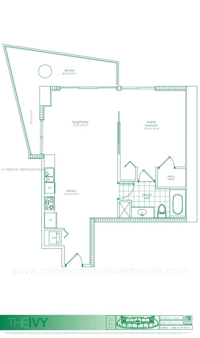 90 Southwest 3rd Street, Unit 2112 Miami, FL 33130 - Photo 39 of 40 a black and white photo of a living room