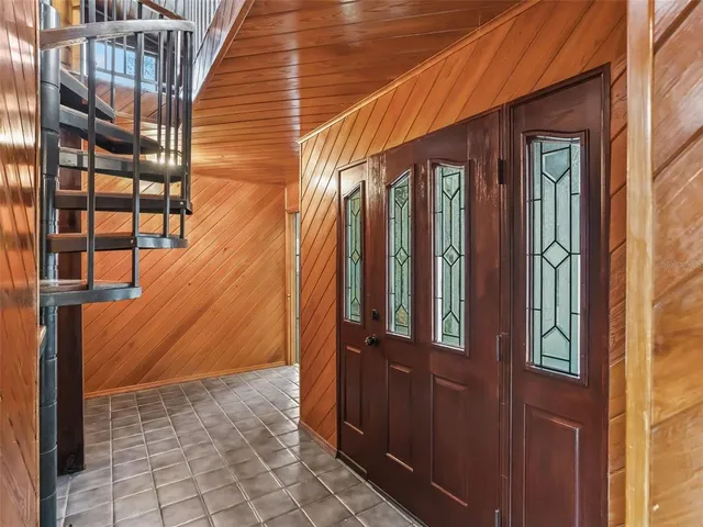 a view of a house with a door