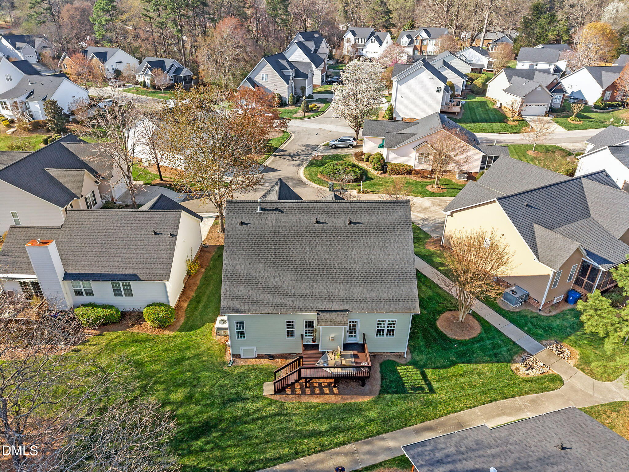 7 Bethany Place Durham, NC 27712 - Photo 30 of 33 a aerial view of a house with garden space and street view