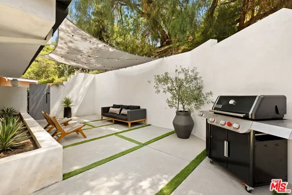 a view of outdoor space and seating area