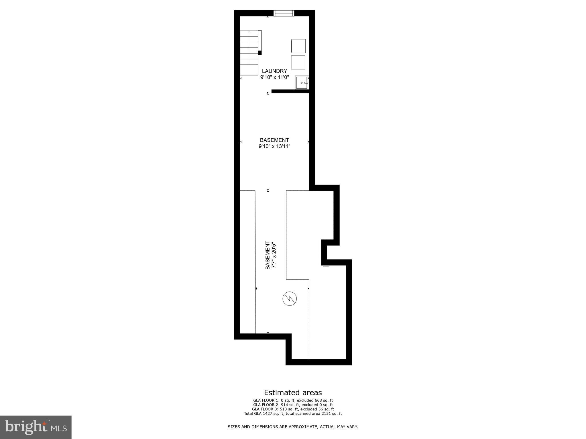 4603 Schenley Road Baltimore, MD 21210 - Photo 37 of 37 Basement floorplan