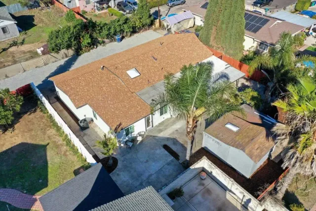 an aerial view of a city