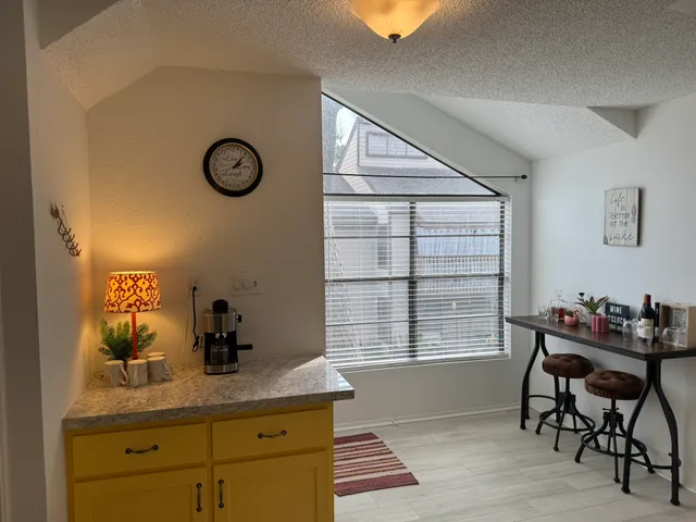 a room with a table and chair