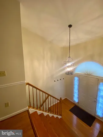 a view of a balcony with staircase