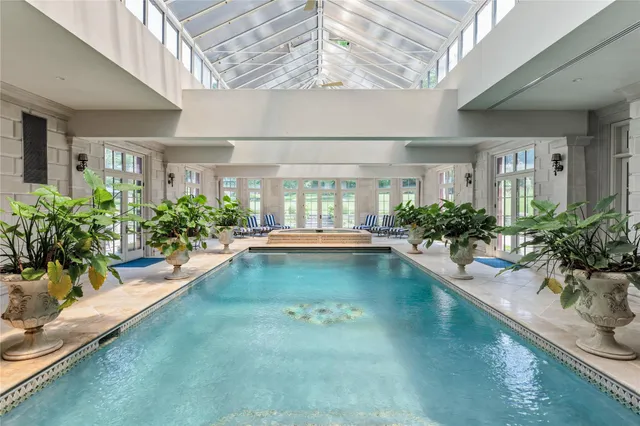 a view of a house with swimming pool