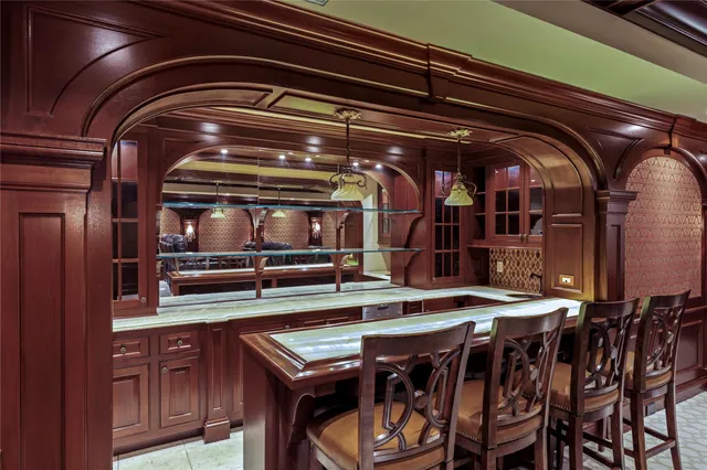 a view of dinning table and chairs in patio