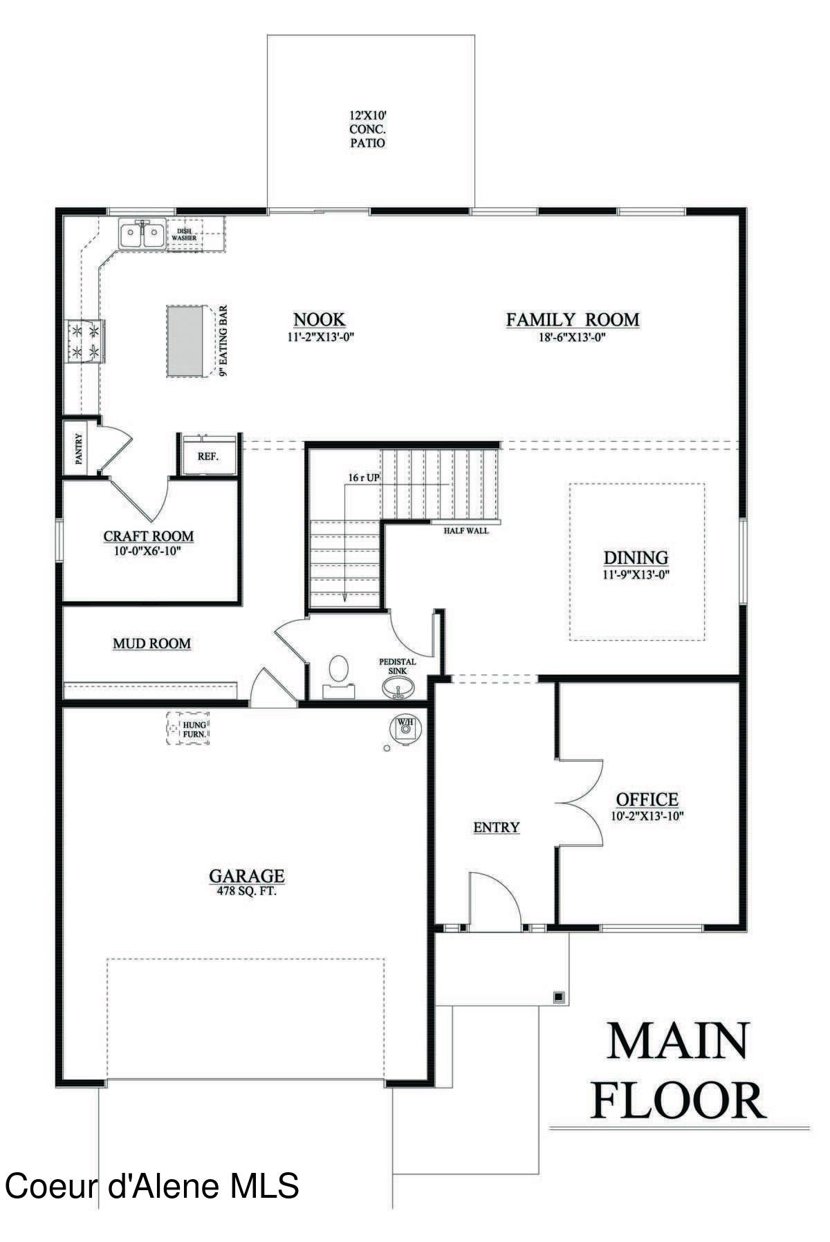 14763 North Liane Lane Rathdrum, ID 83858 - Photo 43 of 44 Floor Plan