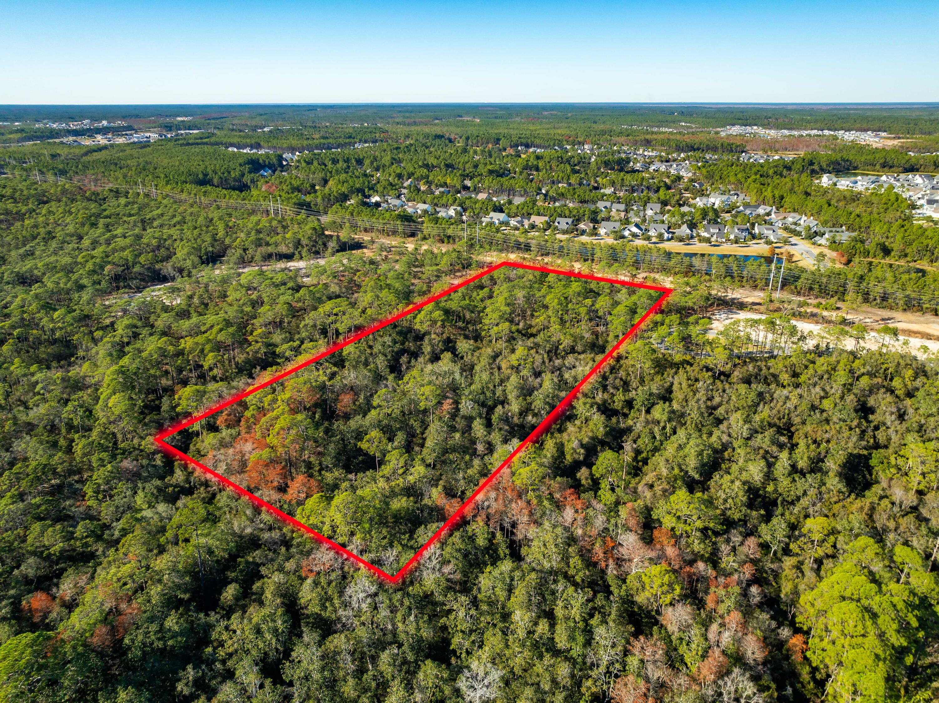 Lot 2 Jeep Rd Inlet Beach Inlet Beach, FL 32461 - Photo 8 of 10 an aerial view of residential houses with outdoor space and swimming pool