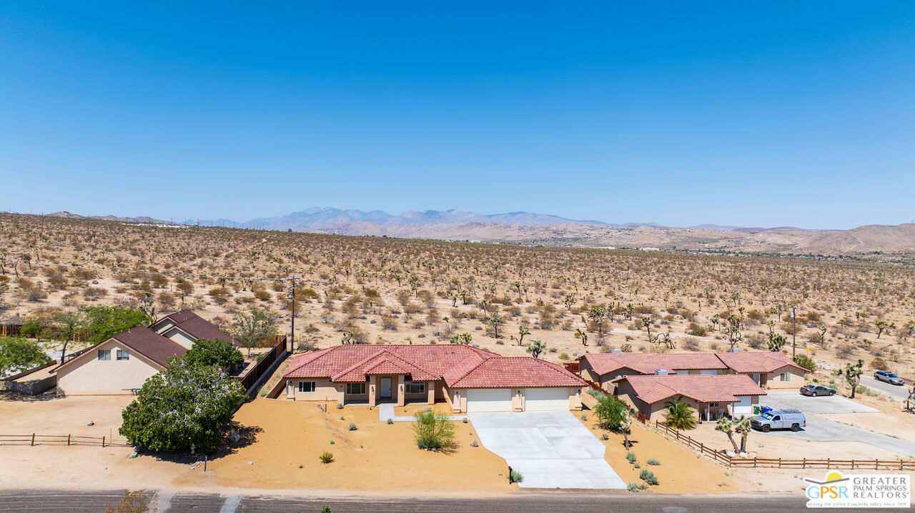 7160 Olympic Road Joshua Tree, CA 92252 - Photo 48 of 58 an aerial view of residential building and city view