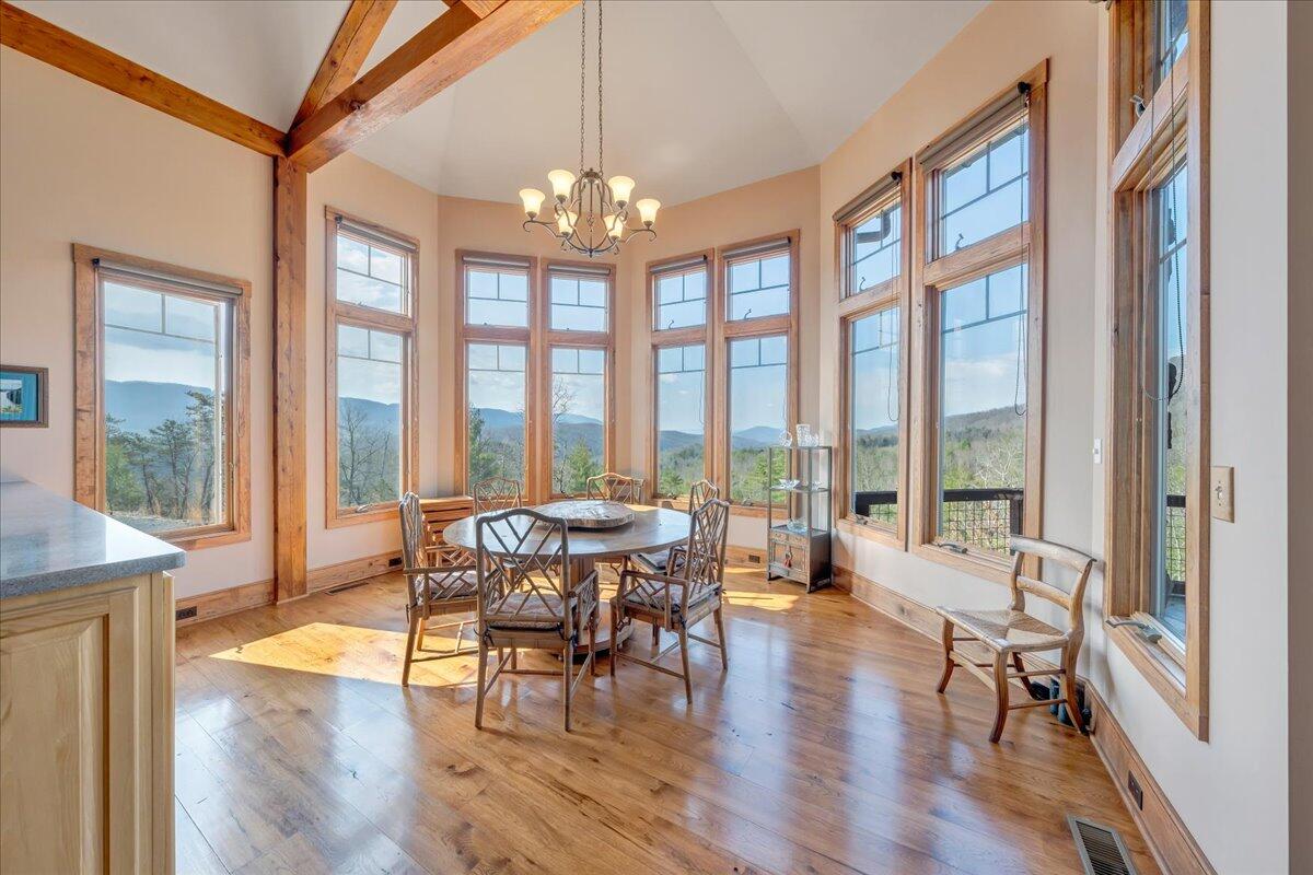 144 Seven Ridges Road Hot Springs, VA 24445 - Photo 15 of 89 11 Open to the Dining Area