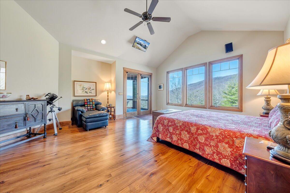 144 Seven Ridges Road Hot Springs, VA 24445 - Photo 33 of 89 29 Master Bedroom opens to Stone Patio