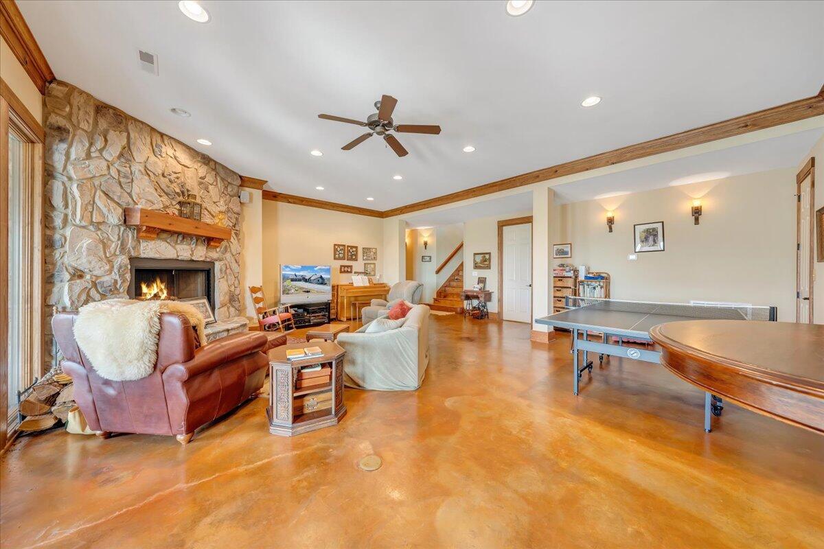 144 Seven Ridges Road Hot Springs, VA 24445 - Photo 51 of 89 47 Terrace Level Family Room