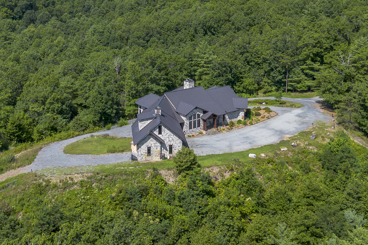 144 Seven Ridges Road Hot Springs, VA 24445 - Photo 78 of 89 an aerial view of a house having yard