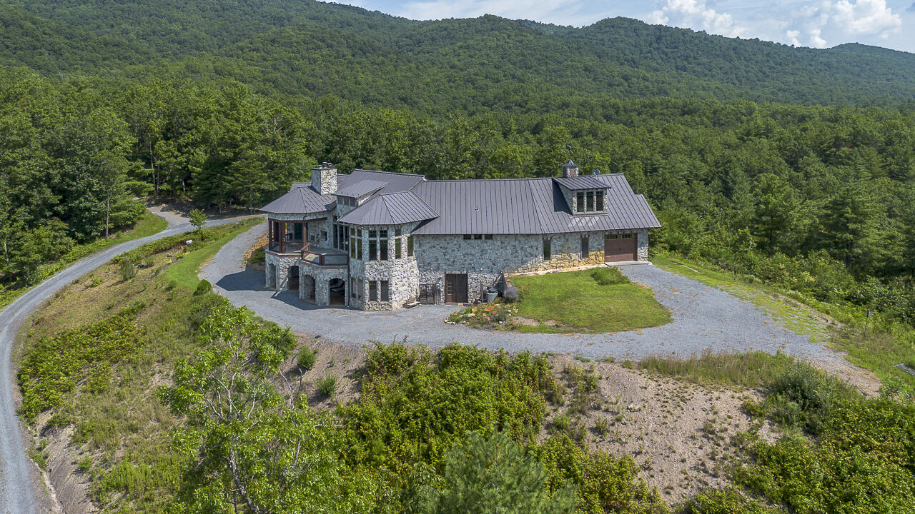 144 Seven Ridges Road Hot Springs, VA 24445 - Photo 79 of 89 an aerial view of a house