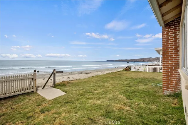 a view of an ocean and beach