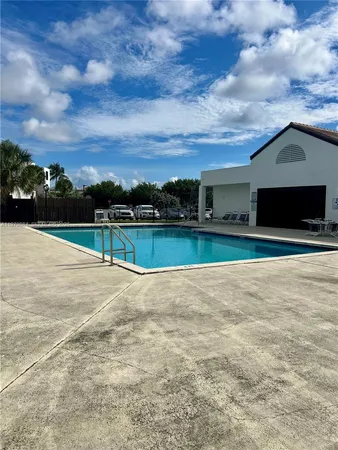 a view of swimming pool with mountain view