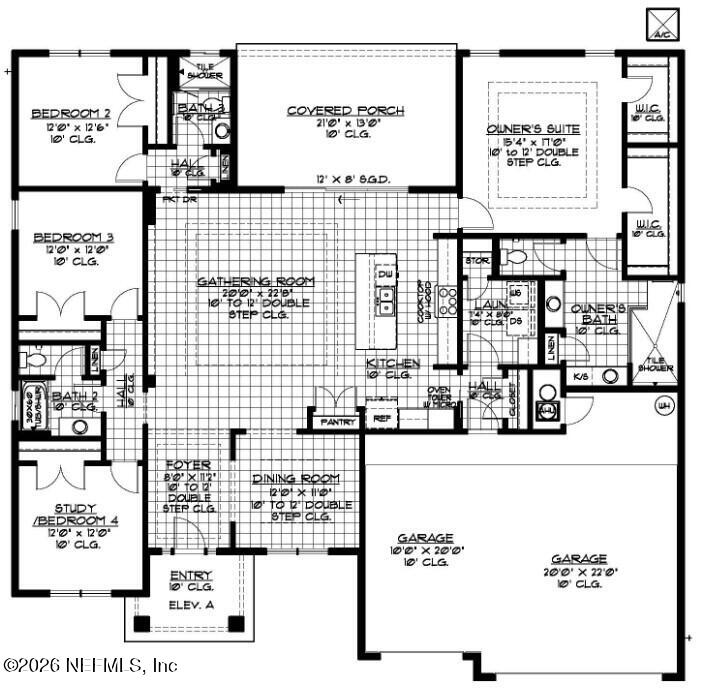 352 Sandy Bluff Drive, Unit 65 Yulee, FL 32097 - Photo 5 of 5 Bridgecreek floorplan