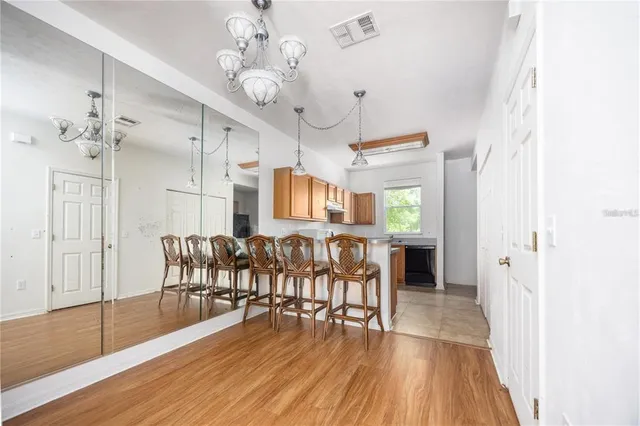 a view of a furniture and wooden floor