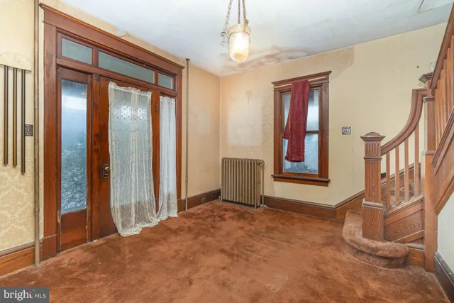 a view of an front door