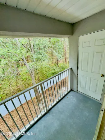 a view of a balcony