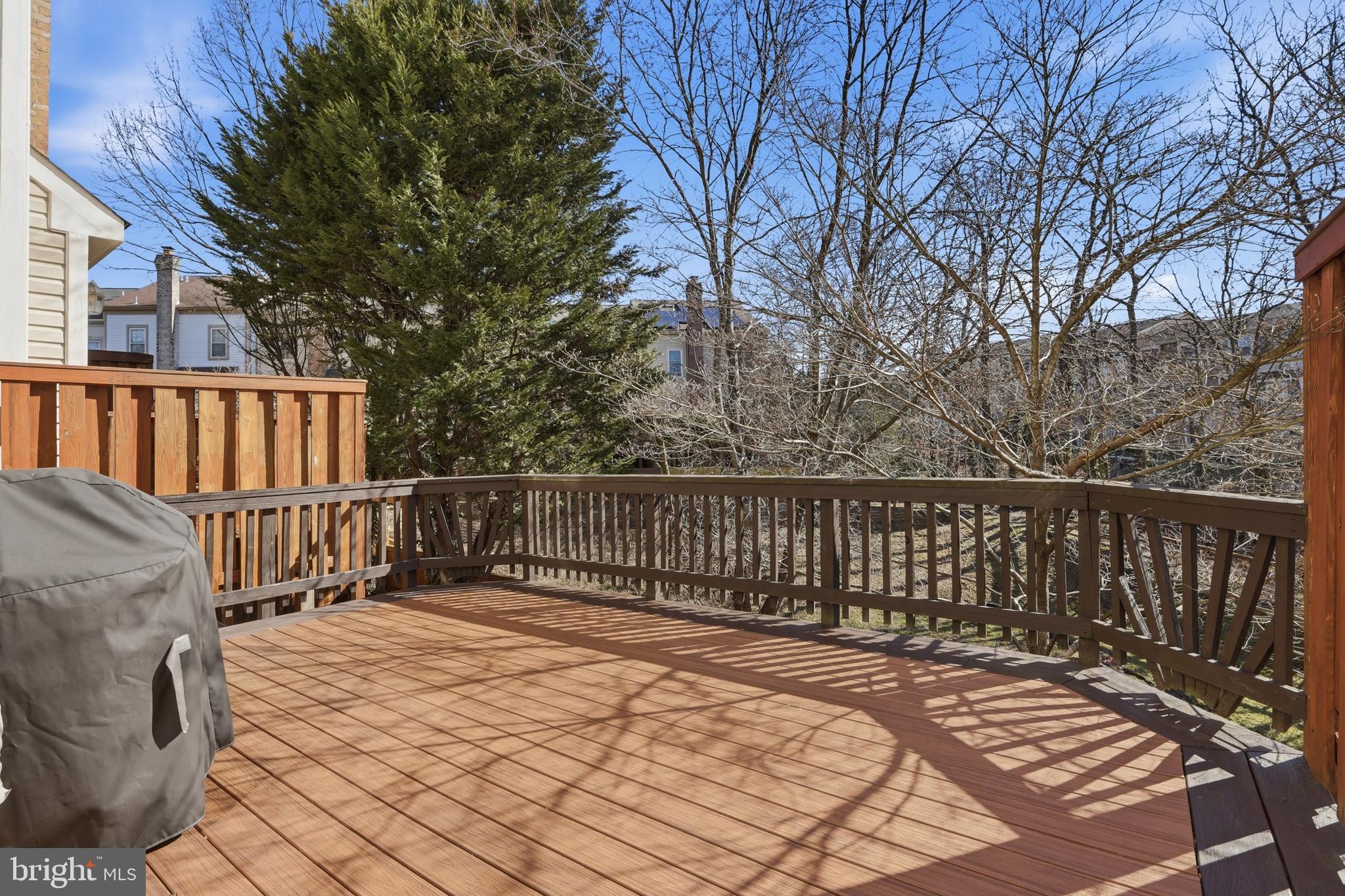 8027 Tanworth Court Springfield, VA 22152 - Photo 23 of 47 Spacious Deck back to Trees