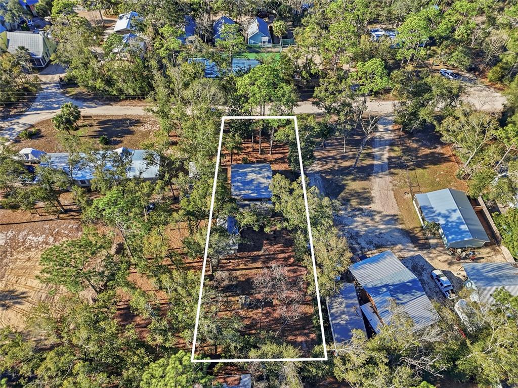 317 Cedar Street Steinhatchee, FL 32359 - Photo 28 of 32 an aerial view of a house with a yard