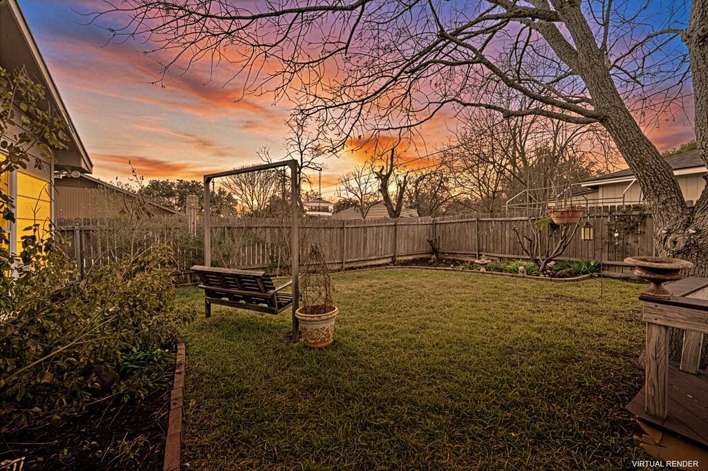 1065 Dendron Drive Hewitt, TX 76643 - Photo 27 of 32 a backyard of a house with table and chairs