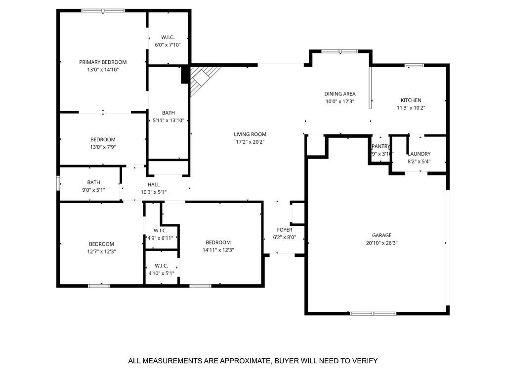 1065 Dendron Drive Hewitt, TX 76643 - Photo 32 of 32 a picture of a floor plan