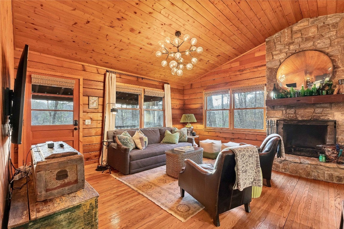 494 Satulah Ridge Road Highlands, NC 28741 - Photo 15 of 58 Cozy Sleeper Sofa in Living Area