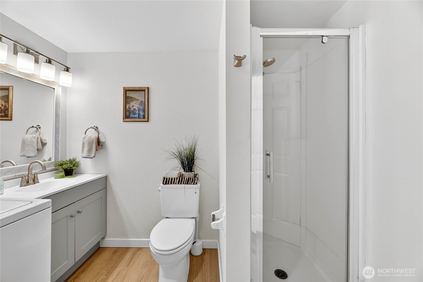 9114 207th Place Southwest Edmonds, WA 98026 - Photo 26 of 36 a bathroom with a toilet sink and shower