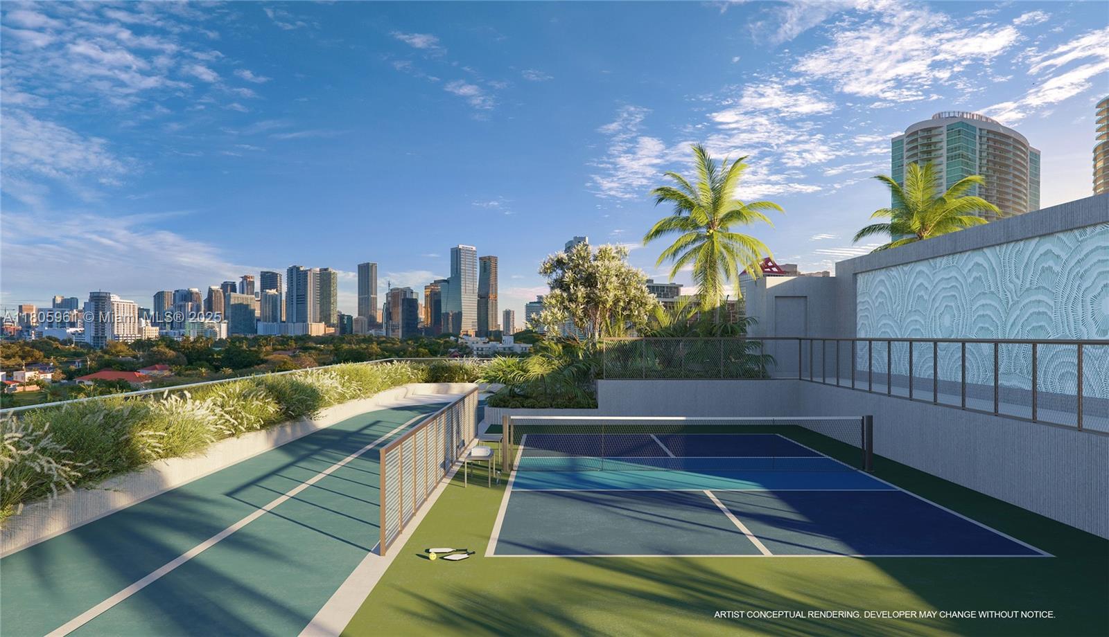 2200 Brickell Avenue, Unit 207 Miami, FL 33129 - Photo 19 of 29 a view of swimming pool from a balcony