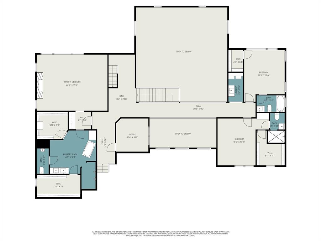 511 South Bluegrove Road Lancaster, TX 75146 - Photo 39 of 40 2nd Level Floor Plan