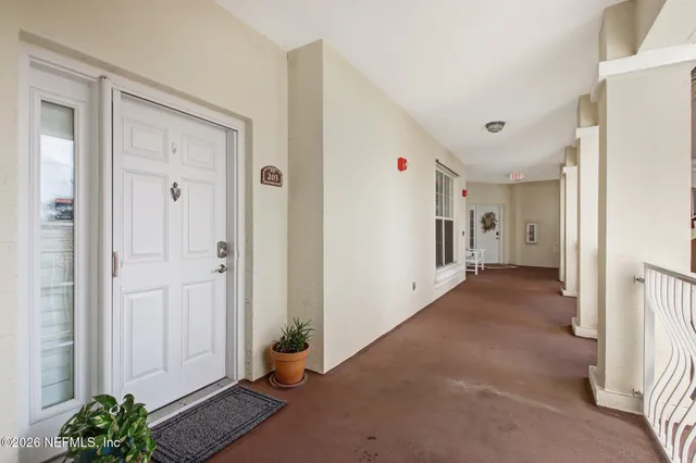 a view of a hallway with interior of the house