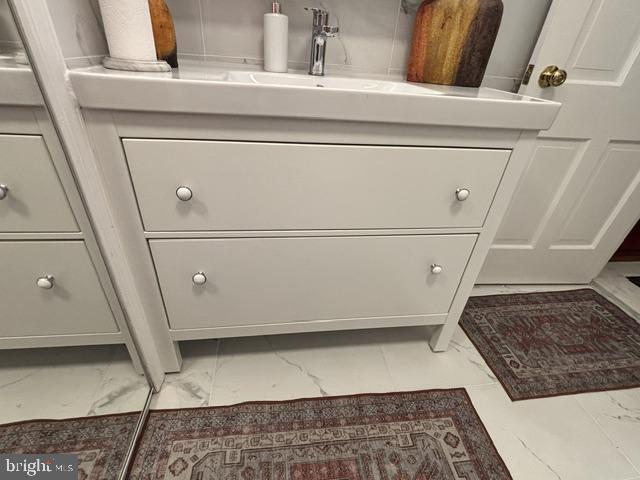 608 6th Place Southwest Washington, DC 20024 - Photo 16 of 65 Sleek modern vanity with elegant design.